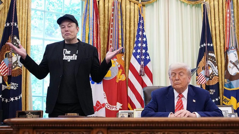 Конфлікт між Ілоном Маском і Трампом призвів до падіння акцій Tesla