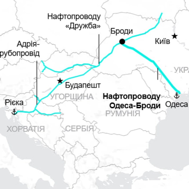 Угорщина відмовляється від російської нафти на користь Одеси