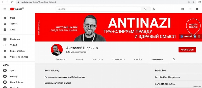 Анатолія Шарія засудили до 15 років за державну зраду