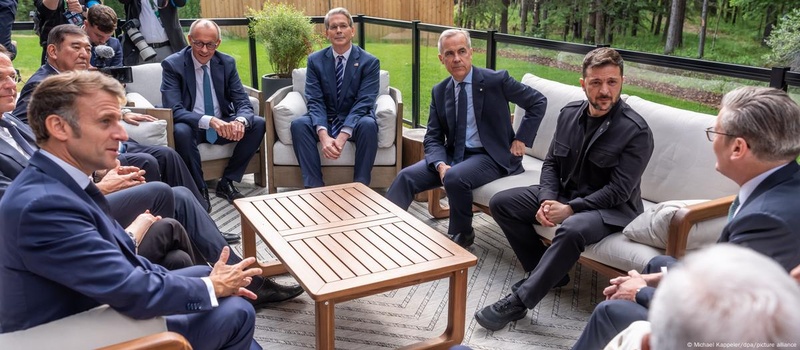Мерц і Макрон закликають до тиску на росію після G7